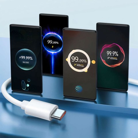 OPPO Kabel Oppo DL136 Supervooc Super Szybki USB do USB-C Type C 65W 1m przewód Biały OPPO Kabel Oppo DL136 Supervooc Super Szybki USB do USB-C Type C 65W 1m przewód Biały