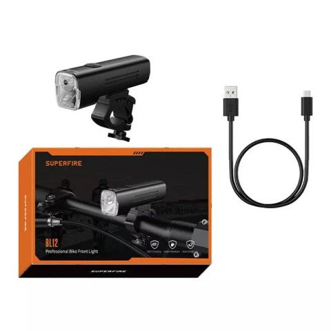 Superfire Lampka rowerowa Superfire BL12, 4800mAh, USB Superfire Lampka rowerowa Superfire BL12, 4800mAh, USB