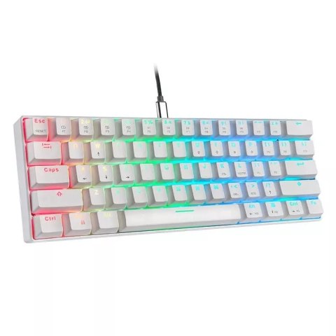 Motospeed Klawiatura mechaniczna Motospeed CK61 RGB (biała) Motospeed Klawiatura mechaniczna Motospeed CK61 RGB (biała)