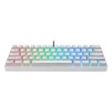 Motospeed Klawiatura mechaniczna Motospeed CK61 RGB (biała)