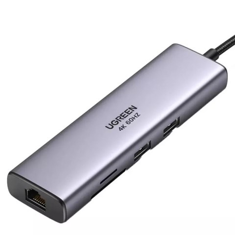 UGreen Adapter Hub UGREEN, USB_C do 2x USB 3.0, HDMI, RJ45, SD/TF UGreen Adapter Hub UGREEN, USB_C do 2x USB 3.0, HDMI, RJ45, SD/TF