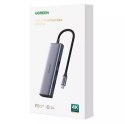 UGreen Adapter Hub UGREEN, USB_C do 2x USB 3.0, HDMI, RJ45, SD/TF