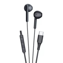 Vipfan Słuchawki douszne przewodowe Vipfan M18, USB-C (czarne)