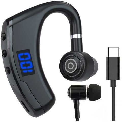 Defender Słuchawka bezprzewodowa do rozmów Bluetooth 4.0 zestaw słuchawkowy do samochodu auta z wyświetlaczem V8 Czarna Defender Słuchawka bezprzewodowa do rozmów Bluetooth 4.0 zestaw słuchawkowy do samochodu auta z wyświetlaczem V8 Czarna