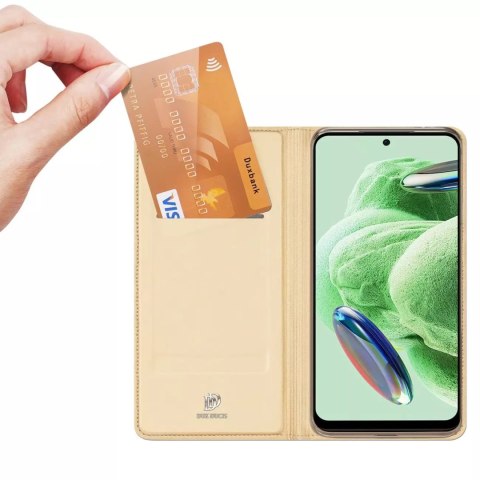 Dux Ducis Dux Ducis Skin Pro etui do Xiaomi Redmi Note 12 Pro+ pokrowiec z klapką portfel na kartę podstawka złote Dux Ducis Dux Ducis Skin Pro etui do Xiaomi Redmi Note 12 Pro+ pokrowiec z klapką portfel na kartę podstawka złote