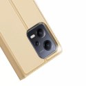 Dux Ducis Dux Ducis Skin Pro etui do Xiaomi Redmi Note 12 Pro+ pokrowiec z klapką portfel na kartę podstawka złote