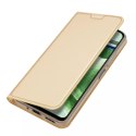 Dux Ducis Dux Ducis Skin Pro etui do Xiaomi Redmi Note 12 Pro+ pokrowiec z klapką portfel na kartę podstawka złote
