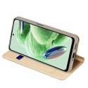 Dux Ducis Dux Ducis Skin Pro etui do Xiaomi Redmi Note 12 Pro+ pokrowiec z klapką portfel na kartę podstawka złote