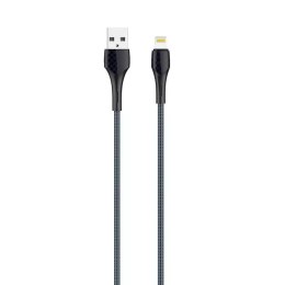 LDNIO Kabel USB - Lightning LDNIO LS521, 1m (szaro-niebieski)