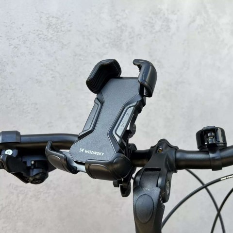 Wozinsky Uchwyt rowerowy Wozinsky mocny na telefon na kierownicę roweru, motocykla, hulajnogi WBHBK6 Czarny Wozinsky Uchwyt rowerowy Wozinsky mocny na telefon na kierownicę roweru, motocykla, hulajnogi WBHBK6 Czarny