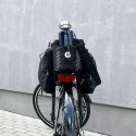 Wozinsky Wozinsky torba rowerowa na bagażnik z paskiem na ramię 9l (pokrowiec przeciwdeszczowy w zestawie) czarny (WBB22BK)