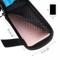 Wozinsky Wozinsky torba rowerowa na ramę + odczepiany pokrowiec na telefon do 6,5" 1,5l czarna (WBB7BK)