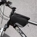 Wozinsky Wozinsky torba rowerowa na ramę + odczepiany pokrowiec na telefon do 6,5" 1,5l czarna (WBB7BK)