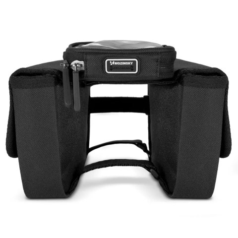 Wozinsky Wozinsky torba rowerowa na ramę sakwa na rower wodoodporne etui na telefon 1,5l czarny (WBB26BK) Wozinsky Wozinsky torba rowerowa na ramę sakwa na rower wodoodporne etui na telefon 1,5l czarny (WBB26BK)