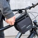 Wozinsky Wozinsky torba rowerowa na ramę sakwa na rower wodoodporne etui na telefon 1,5l czarny (WBB26BK)