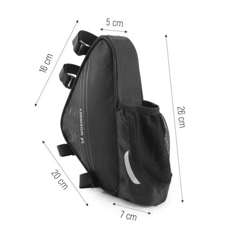 Wozinsky Wozinsky torba rowerowa pod ramę 1,5l czarna (WBB23BK) Wozinsky Wozinsky torba rowerowa pod ramę 1,5l czarna (WBB23BK)