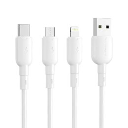 Vipfan Kabel USB do Lightning Vipfan Colorful X11, 3A, 1m (biały)