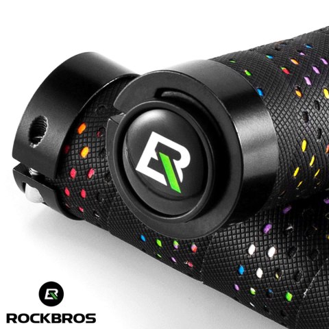 RockBros Chwyty Gripy Rowerowe Rączki do Kierownicy Roweru RockBros BTCR-BKC czarne z owijką RockBros Chwyty Gripy Rowerowe Rączki do Kierownicy Roweru RockBros BTCR-BKC czarne z owijką
