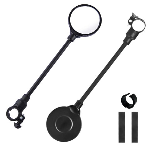 RockBros Lusterko rowerowe Rockbros FK-419 sferyczne wypukłe regulowane 360 czarne (1szt.) RockBros Lusterko rowerowe Rockbros FK-419 sferyczne wypukłe regulowane 360 czarne (1szt.)