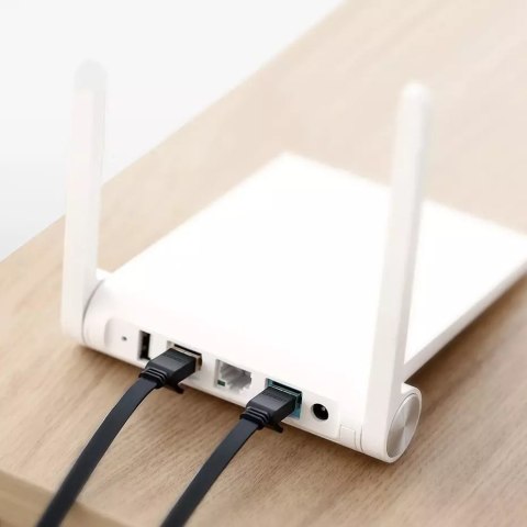 UGreen Płaski kabel UGREEN przewód internetowy sieciowy Ethernet patchcord RJ45 Cat 7 STP LAN 10 Gbps 10 m czarny (NW106 11265) UGreen Płaski kabel UGREEN przewód internetowy sieciowy Ethernet patchcord RJ45 Cat 7 STP LAN 10 Gbps 10 m czarny (NW106 11265)