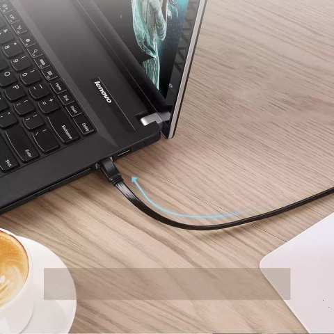 UGreen Płaski kabel UGREEN przewód internetowy sieciowy Ethernet patchcord RJ45 Cat 7 STP LAN 10 Gbps 10 m czarny (NW106 11265) UGreen Płaski kabel UGREEN przewód internetowy sieciowy Ethernet patchcord RJ45 Cat 7 STP LAN 10 Gbps 10 m czarny (NW106 11265)