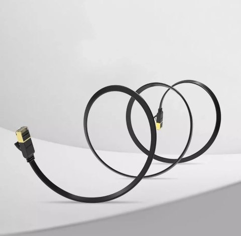 UGreen Płaski kabel UGREEN przewód internetowy sieciowy Ethernet patchcord RJ45 Cat 7 STP LAN 10 Gbps 10 m czarny (NW106 11265) UGreen Płaski kabel UGREEN przewód internetowy sieciowy Ethernet patchcord RJ45 Cat 7 STP LAN 10 Gbps 10 m czarny (NW106 11265)