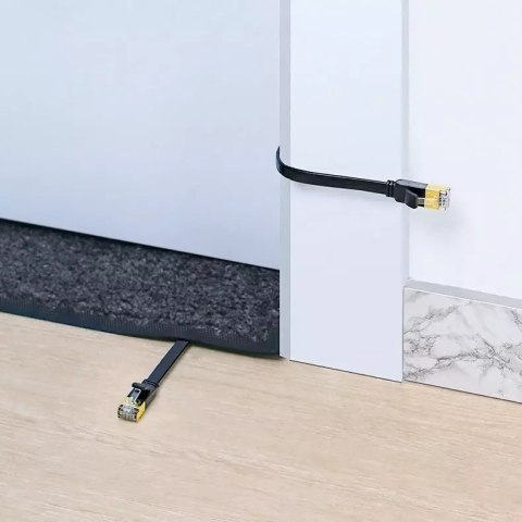 UGreen Płaski kabel UGREEN przewód internetowy sieciowy Ethernet patchcord RJ45 Cat 7 STP LAN 10 Gbps 10 m czarny (NW106 11265) UGreen Płaski kabel UGREEN przewód internetowy sieciowy Ethernet patchcord RJ45 Cat 7 STP LAN 10 Gbps 10 m czarny (NW106 11265)