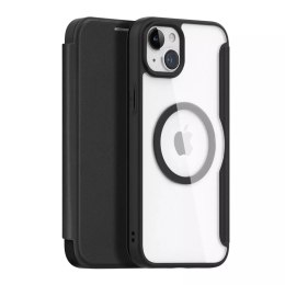 Dux Ducis Etui Dux Ducis Skin X Pro do Apple iPhone 15 Plus magnetyczny pokrowiec MagSafe z klapką - czarny