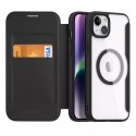Dux Ducis Etui Dux Ducis Skin X Pro do Apple iPhone 15 Plus magnetyczny pokrowiec MagSafe z klapką - czarny