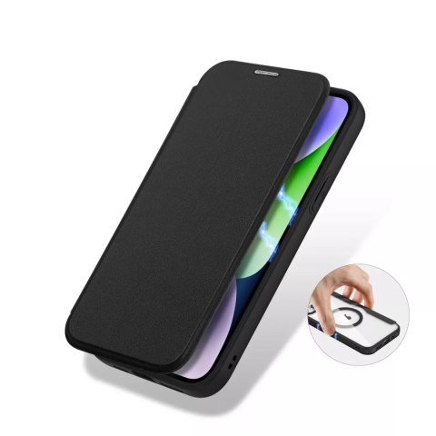 Dux Ducis Etui Dux Ducis Skin X Pro do Apple iPhone 15 Plus magnetyczny pokrowiec MagSafe z klapką - czarny Dux Ducis Etui Dux Ducis Skin X Pro do Apple iPhone 15 Plus magnetyczny pokrowiec MagSafe z klapką - czarny