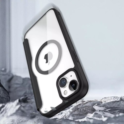 Dux Ducis Etui Dux Ducis Skin X Pro do Apple iPhone 15 Plus magnetyczny pokrowiec MagSafe z klapką - czarny Dux Ducis Etui Dux Ducis Skin X Pro do Apple iPhone 15 Plus magnetyczny pokrowiec MagSafe z klapką - czarny