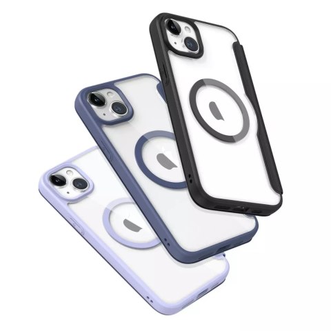 Dux Ducis Etui Dux Ducis Skin X Pro do Apple iPhone 15 Plus magnetyczny pokrowiec MagSafe z klapką - niebieski Dux Ducis Etui Dux Ducis Skin X Pro do Apple iPhone 15 Plus magnetyczny pokrowiec MagSafe z klapką - niebieski