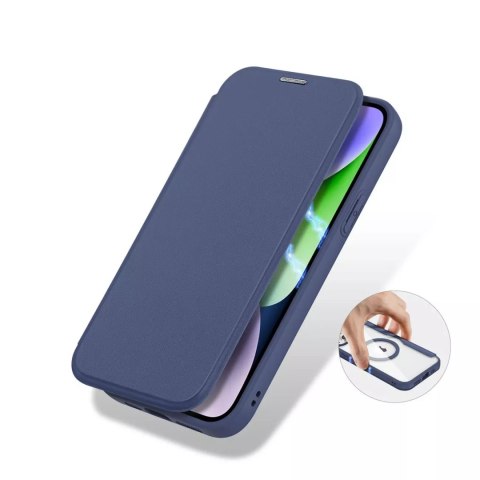 Dux Ducis Etui Dux Ducis Skin X Pro do Apple iPhone 15 Plus magnetyczny pokrowiec MagSafe z klapką - niebieski Dux Ducis Etui Dux Ducis Skin X Pro do Apple iPhone 15 Plus magnetyczny pokrowiec MagSafe z klapką - niebieski
