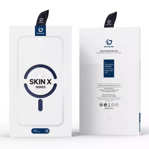 Dux Ducis Etui Dux Ducis Skin X Pro do Apple iPhone 15 Plus magnetyczny pokrowiec MagSafe z klapką - niebieski Dux Ducis Etui Dux Ducis Skin X Pro do Apple iPhone 15 Plus magnetyczny pokrowiec MagSafe z klapką - niebieski