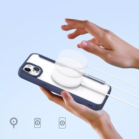 Dux Ducis Etui Dux Ducis Skin X Pro do Apple iPhone 15 Plus magnetyczny pokrowiec MagSafe z klapką - niebieski Dux Ducis Etui Dux Ducis Skin X Pro do Apple iPhone 15 Plus magnetyczny pokrowiec MagSafe z klapką - niebieski