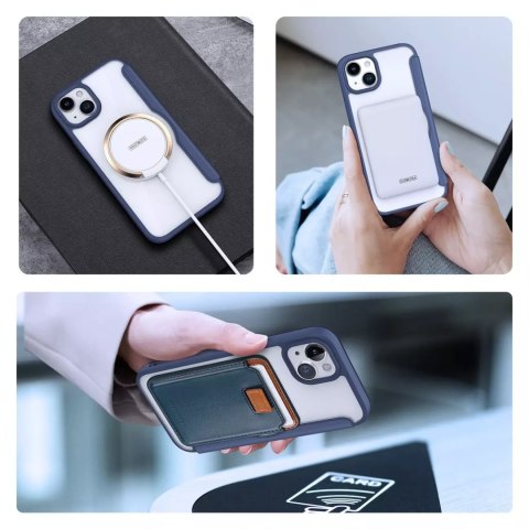 Dux Ducis Etui Dux Ducis Skin X Pro do Apple iPhone 15 Plus magnetyczny pokrowiec MagSafe z klapką - niebieski Dux Ducis Etui Dux Ducis Skin X Pro do Apple iPhone 15 Plus magnetyczny pokrowiec MagSafe z klapką - niebieski