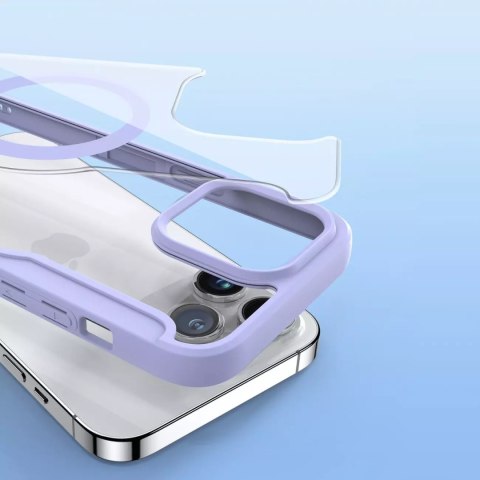 Dux Ducis Etui Dux Ducis Skin X Pro do Apple iPhone 15 Pro Max magnetyczny pokrowiec MagSafe z klapką - fioletowe Dux Ducis Etui Dux Ducis Skin X Pro do Apple iPhone 15 Pro Max magnetyczny pokrowiec MagSafe z klapką - fioletowe
