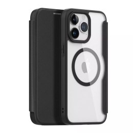 Dux Ducis Etui Dux Ducis Skin X Pro do Apple iPhone 15 Pro magnetyczny pokrowiec MagSafe z klapką - czarny