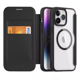 Dux Ducis Etui Dux Ducis Skin X Pro do Apple iPhone 15 Pro magnetyczny pokrowiec MagSafe z klapką - czarny