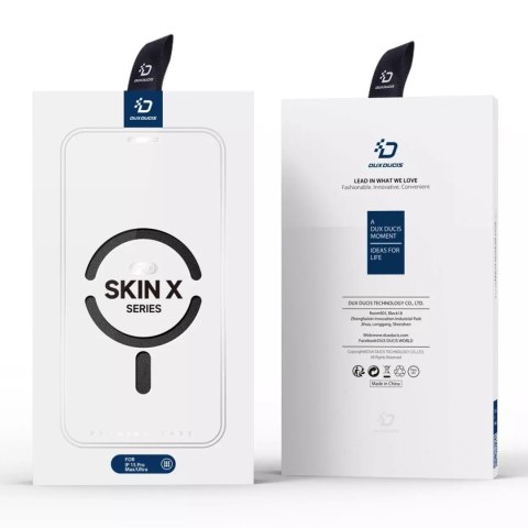 Dux Ducis Etui Dux Ducis Skin X Pro do Apple iPhone 15 Pro magnetyczny pokrowiec MagSafe z klapką - czarny Dux Ducis Etui Dux Ducis Skin X Pro do Apple iPhone 15 Pro magnetyczny pokrowiec MagSafe z klapką - czarny