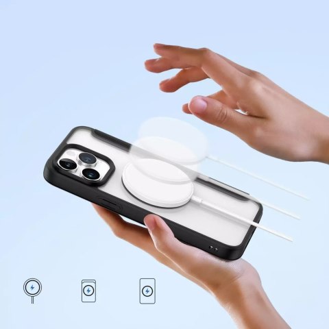 Dux Ducis Etui Dux Ducis Skin X Pro do Apple iPhone 15 Pro magnetyczny pokrowiec MagSafe z klapką - czarny Dux Ducis Etui Dux Ducis Skin X Pro do Apple iPhone 15 Pro magnetyczny pokrowiec MagSafe z klapką - czarny