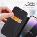 Dux Ducis Etui Dux Ducis Skin X Pro do Apple iPhone 15 Pro magnetyczny pokrowiec MagSafe z klapką - czarny