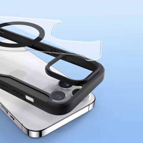 Dux Ducis Etui Dux Ducis Skin X Pro do Apple iPhone 15 Pro magnetyczny pokrowiec MagSafe z klapką - czarny Dux Ducis Etui Dux Ducis Skin X Pro do Apple iPhone 15 Pro magnetyczny pokrowiec MagSafe z klapką - czarny
