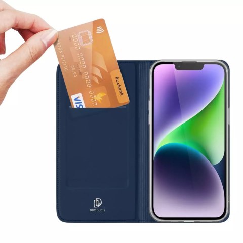 Dux Ducis Etui do iPhone 15 Plus pokrowiec z klapką i portfelem Dux Ducis Skin Pro - niebieskie Dux Ducis Etui do iPhone 15 Plus pokrowiec z klapką i portfelem Dux Ducis Skin Pro - niebieskie