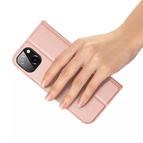 Dux Ducis Etui do iPhone 15 Plus pokrowiec z klapką i portfelem Dux Ducis Skin Pro - różowe Dux Ducis Etui do iPhone 15 Plus pokrowiec z klapką i portfelem Dux Ducis Skin Pro - różowe