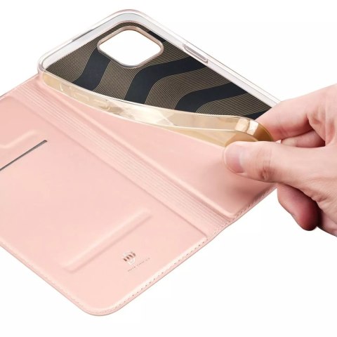 Dux Ducis Etui do iPhone 15 Plus pokrowiec z klapką i portfelem Dux Ducis Skin Pro - różowe Dux Ducis Etui do iPhone 15 Plus pokrowiec z klapką i portfelem Dux Ducis Skin Pro - różowe