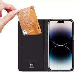 Dux Ducis Etui do iPhone 15 Pro Max pokrowiec z klapką i portfelem Dux Ducis Skin Pro - czarne