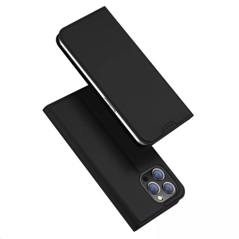 Dux Ducis Etui do iPhone 15 Pro Max pokrowiec z klapką i portfelem Dux Ducis Skin Pro - czarne Dux Ducis Etui do iPhone 15 Pro Max pokrowiec z klapką i portfelem Dux Ducis Skin Pro - czarne