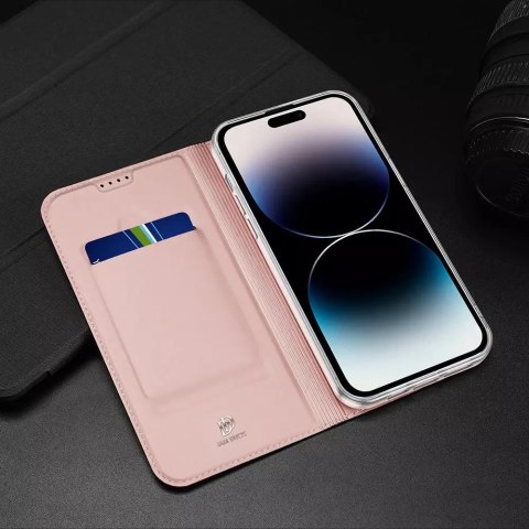 Dux Ducis Etui do iPhone 15 Pro Max pokrowiec z klapką i portfelem Dux Ducis Skin Pro - czarne Dux Ducis Etui do iPhone 15 Pro Max pokrowiec z klapką i portfelem Dux Ducis Skin Pro - czarne