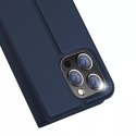 Dux Ducis Etui do iPhone 15 Pro Max pokrowiec z klapką i portfelem Dux Ducis Skin Pro - niebieski